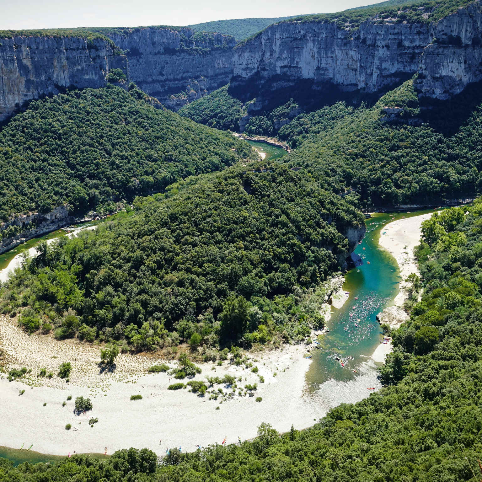 Ardeche aerial view