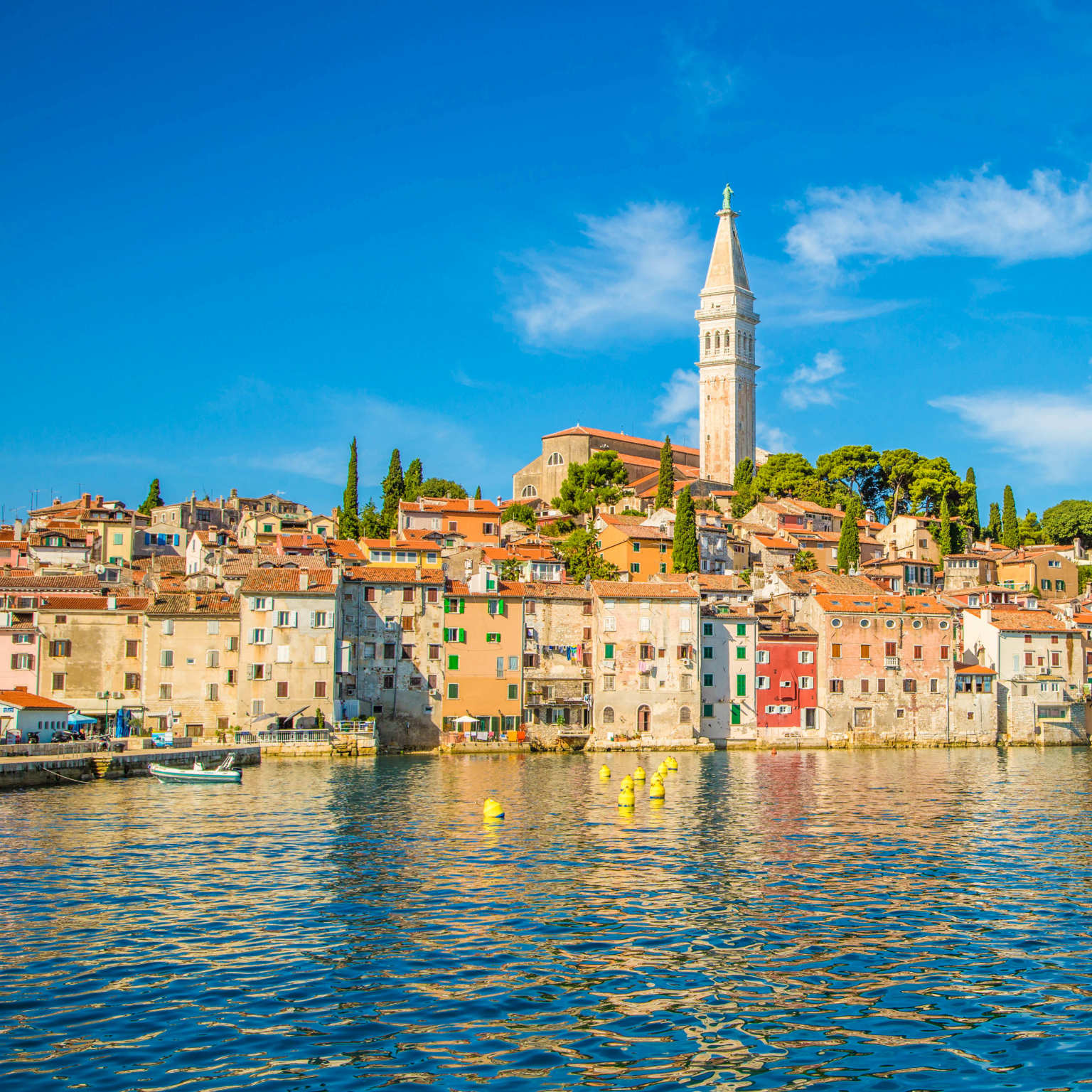 View of Rovinj from across the water