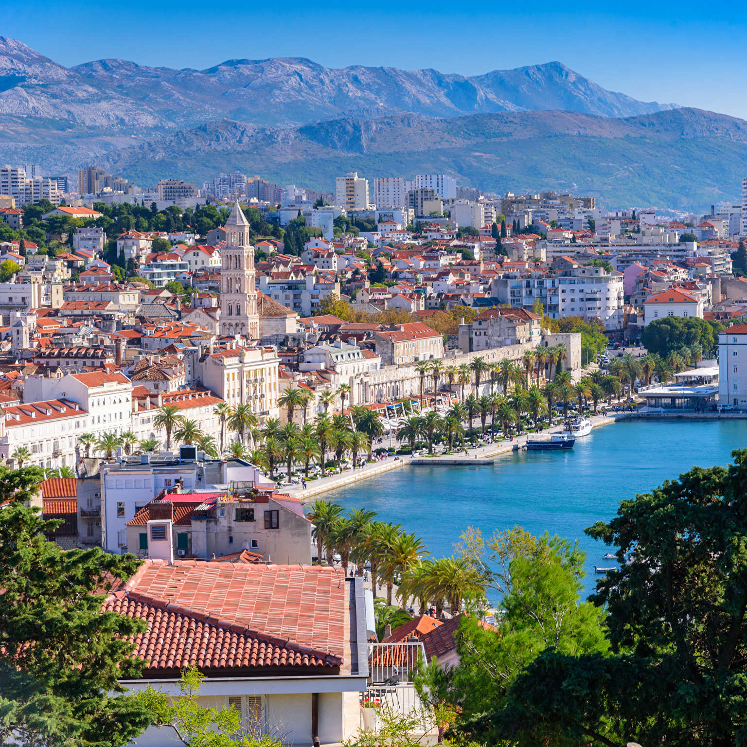 Split, Dalmatia sea view