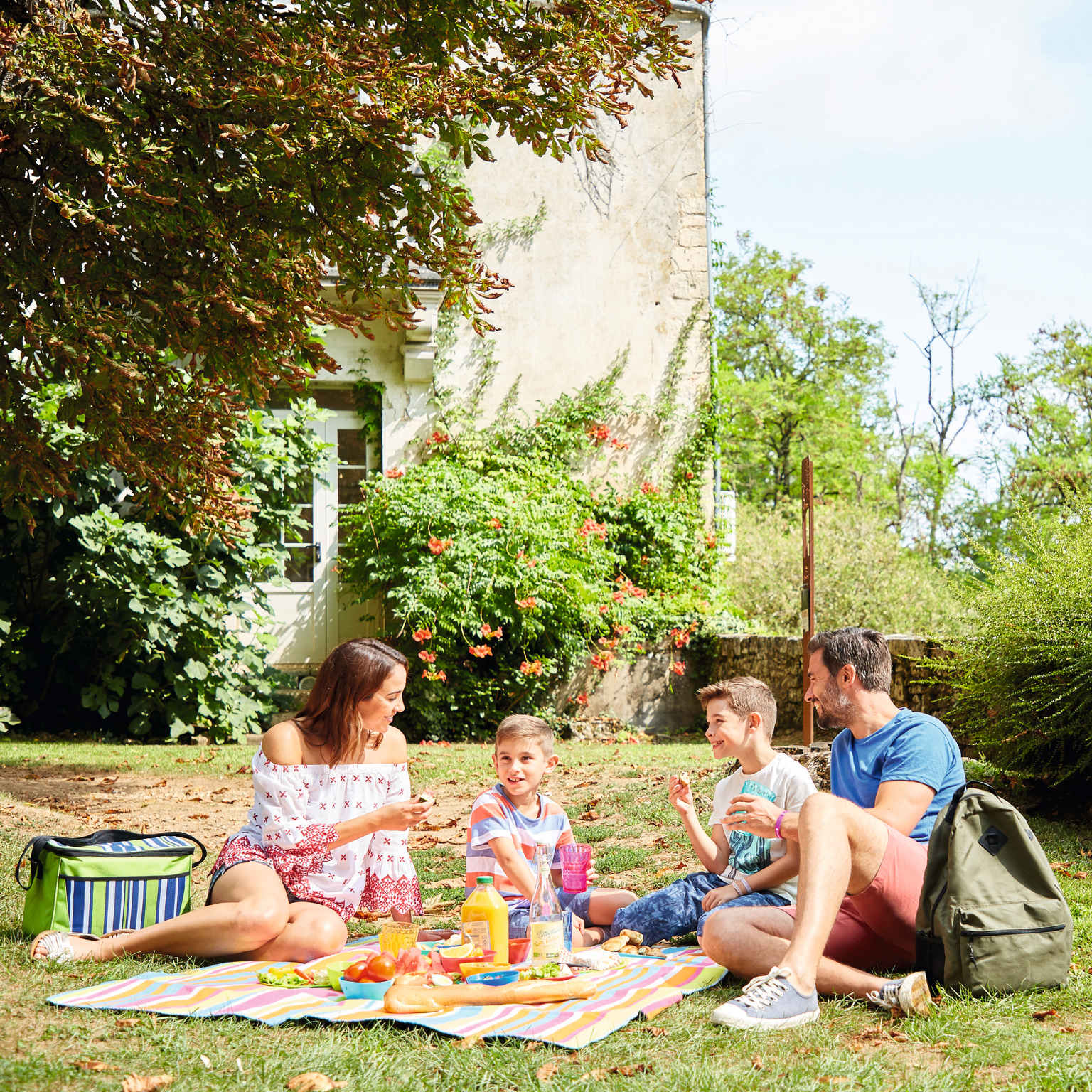 Family picnic, Countryside