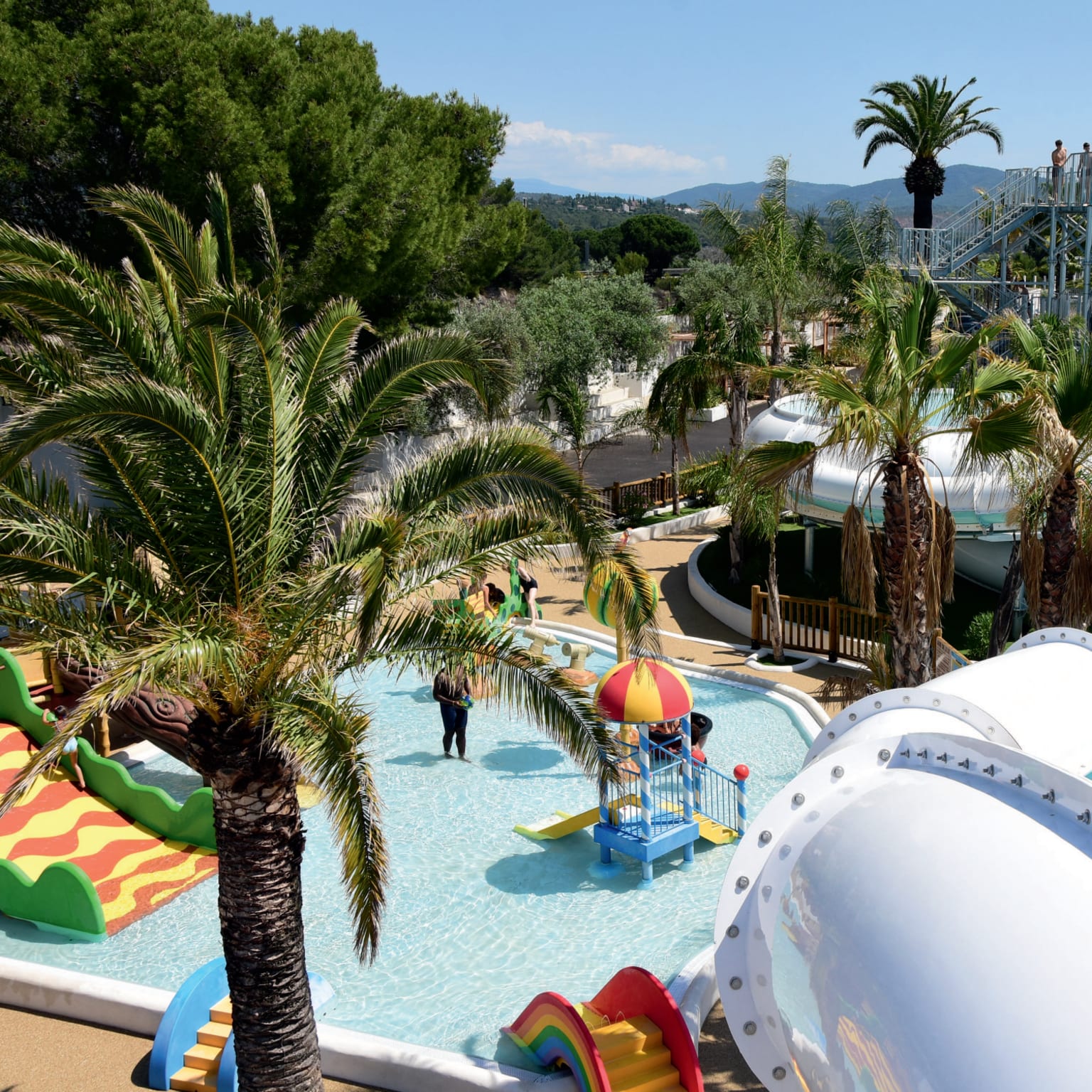 La Baume, pool and waterslides, Riviera