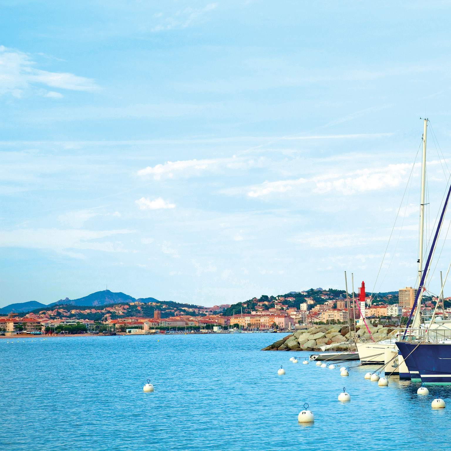Boats at Fréjus Beach