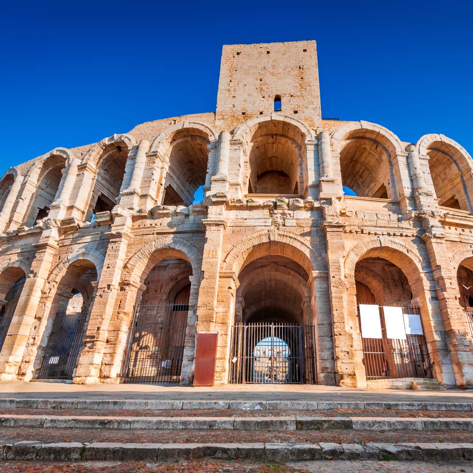the Roman amphitheatre in Arles