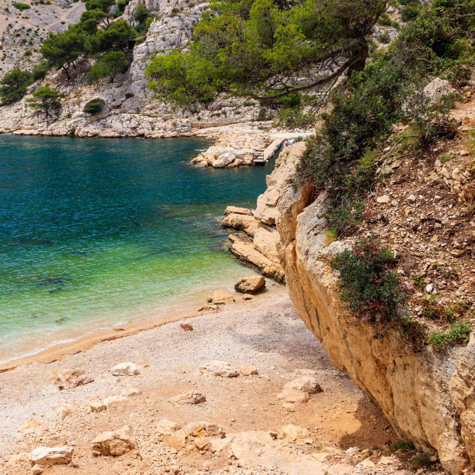 Calanque de Morgiou beach, betweeen Marseille and Cassis