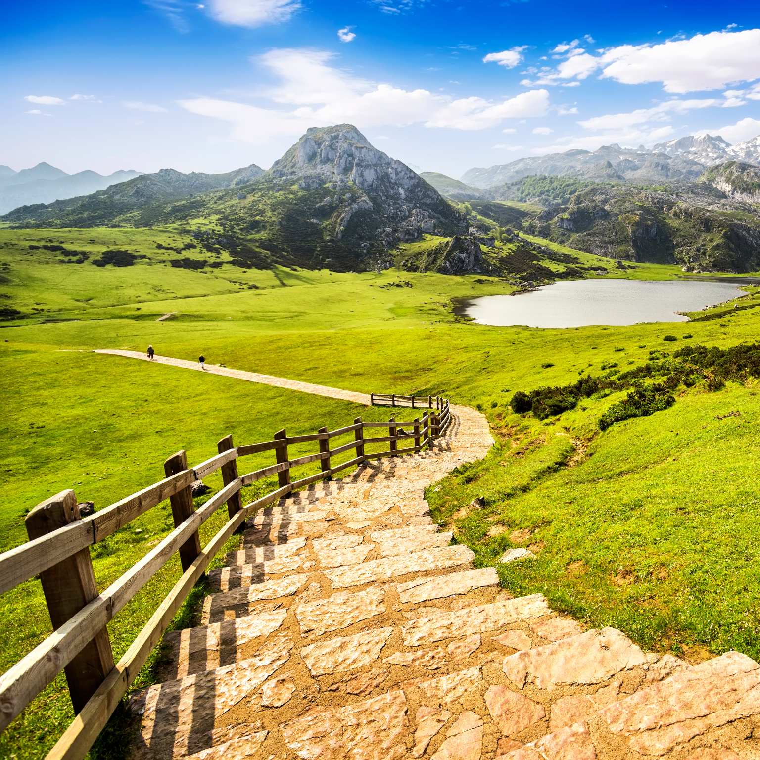 Lake Ercina, lakes of Covadonga, Asturias , Spain