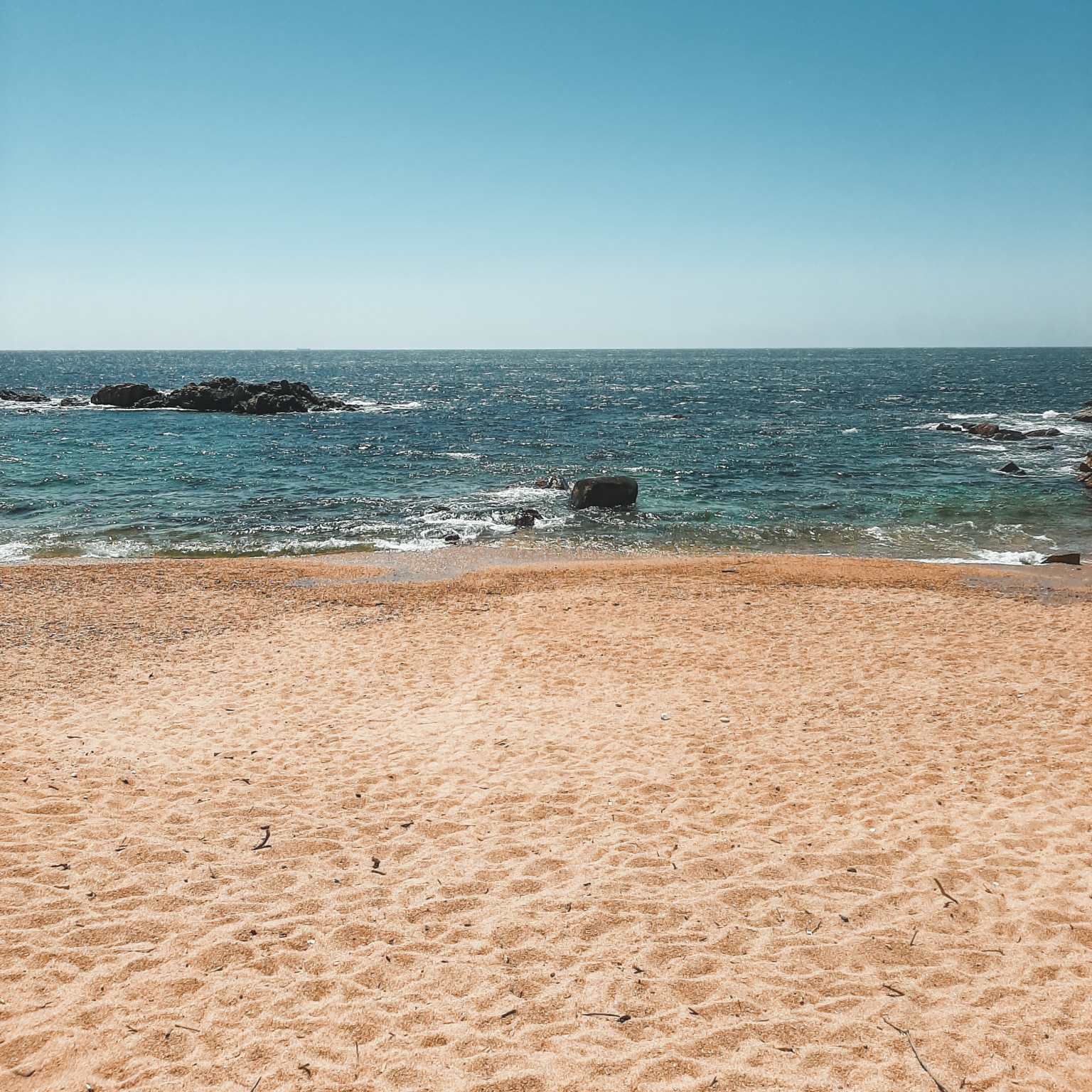 sandy beach in Porto, Portugal