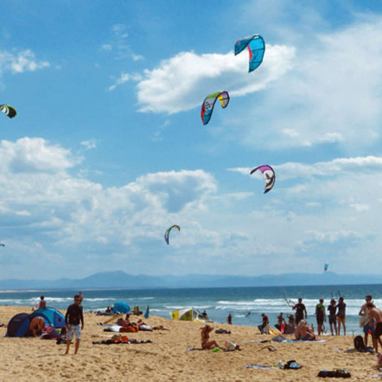 Landes kite surfing