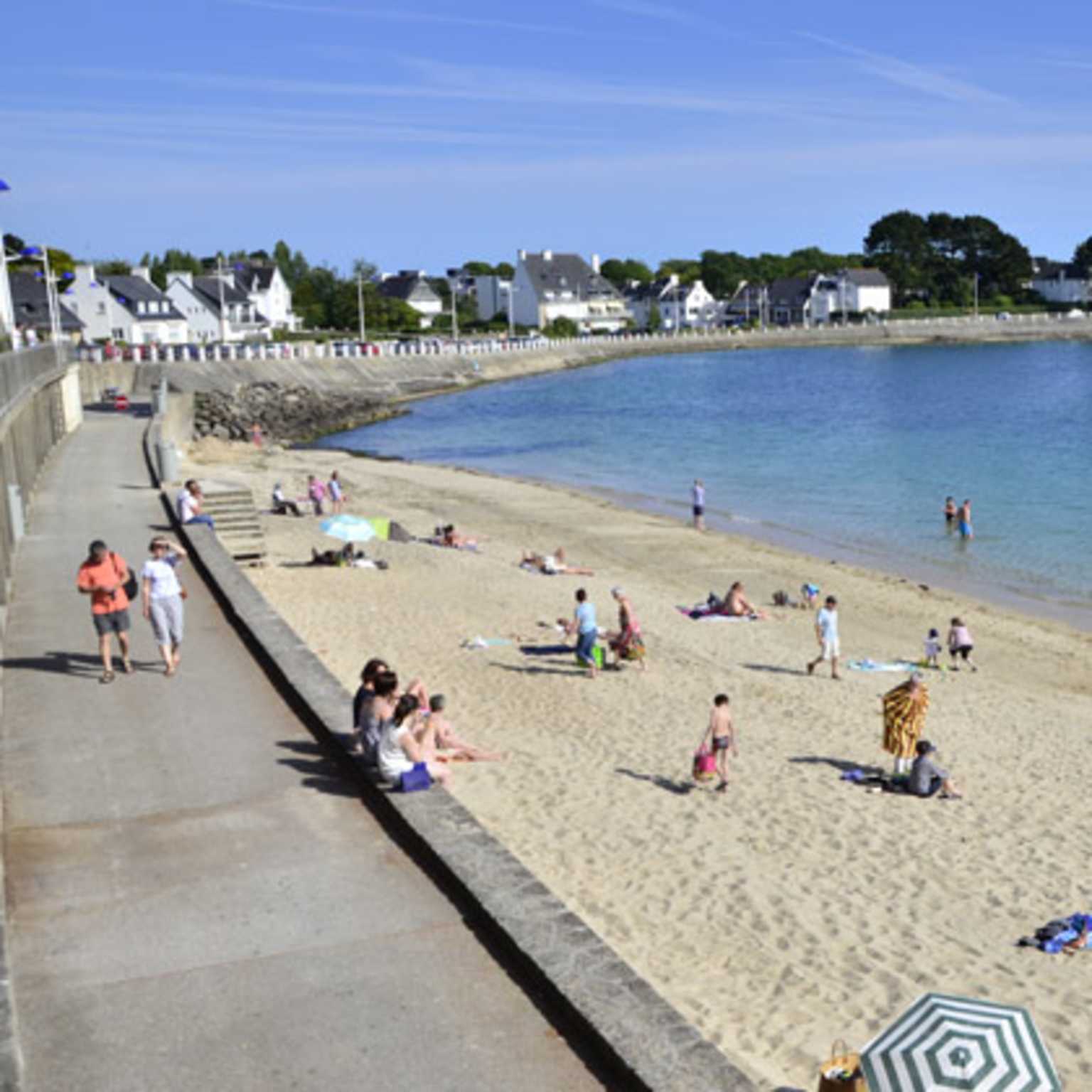 brittany, benodet, beach