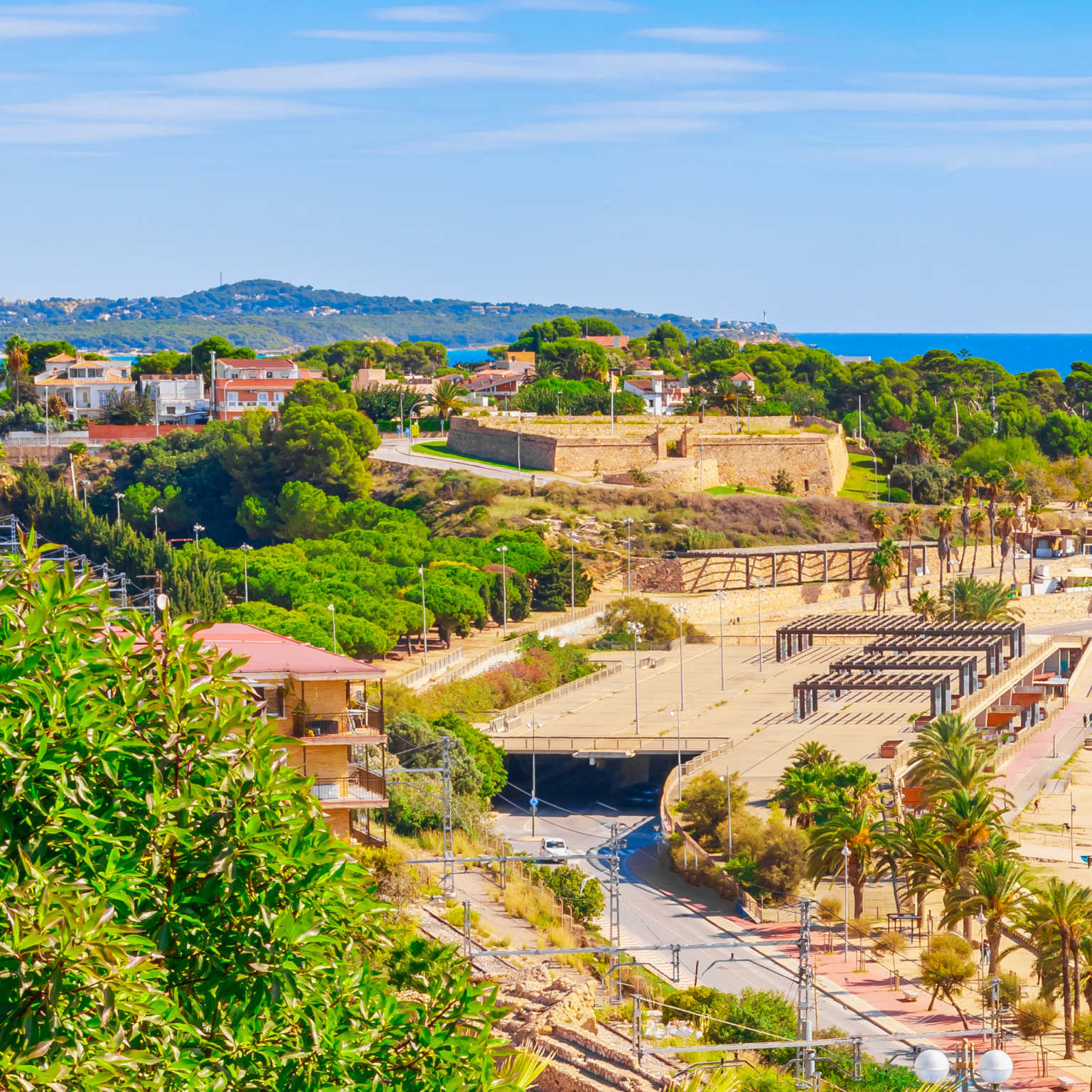 Beach in Tarragona city, Spain