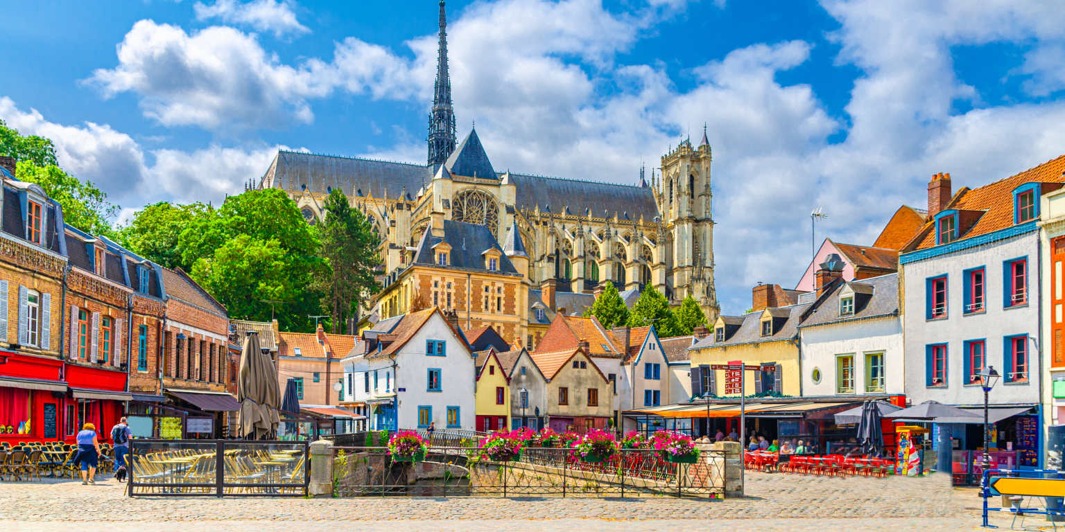 View of Amiens cathedral