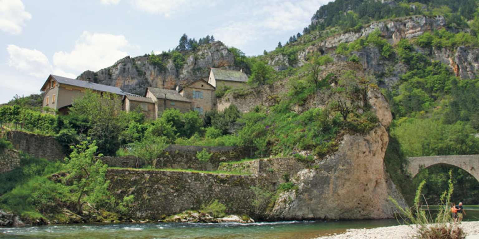 Ardeche cliff edge