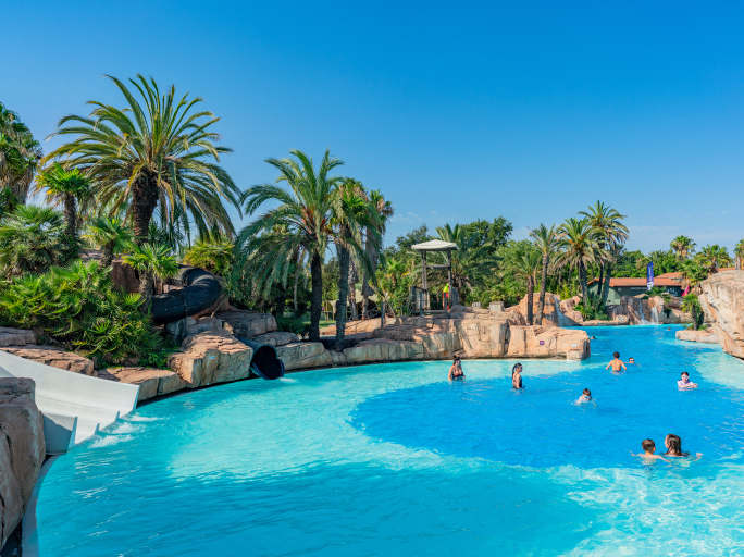 Camping La Sirène in Argelès-sur-Mer: het waterpark en de zwembaden (foto 2)