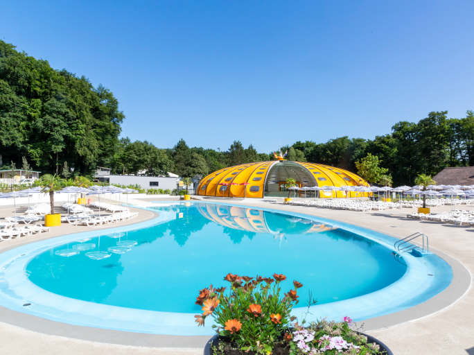The pool at Birkelt in Luxembourg