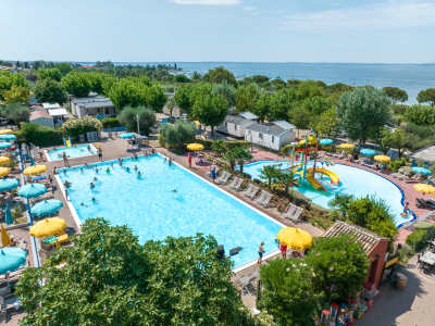 Bardolino, Serenella, campsite, lake garda, swimming pool, overview