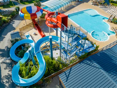 Houlgate, la vallee, campsite, normandy, pools, waterslides