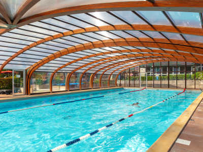 covered pool at la grande metairie, campsite, south brittany