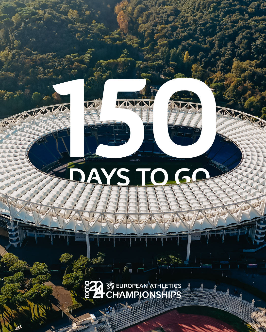 150 days to go to the Roma 2025 European Athletics Championships