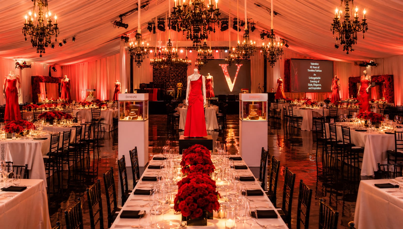 Valenti gala — custom Damiani jewelry showcase