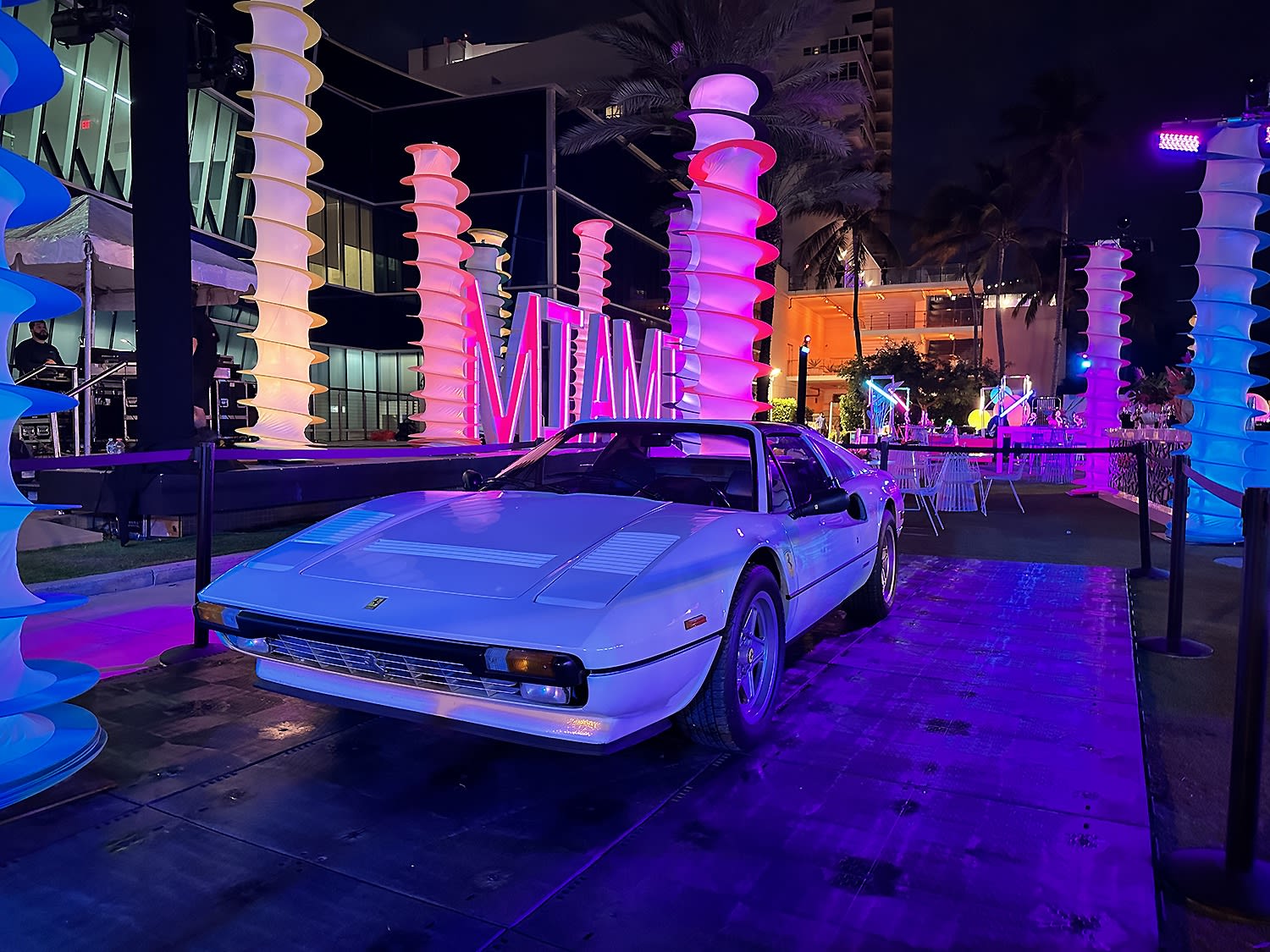 Cisco Miami Vice-themed event in Miami — guests at the party