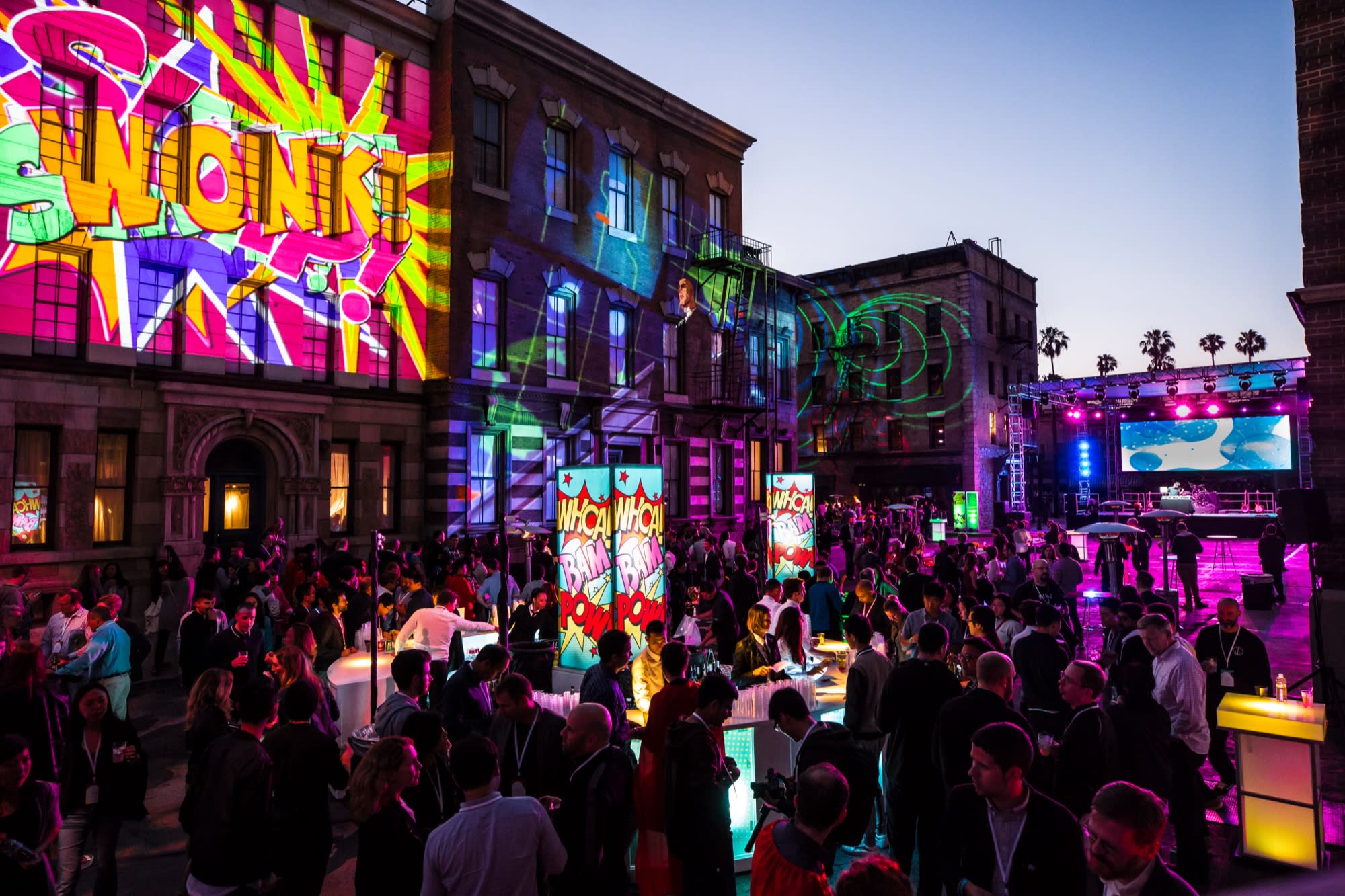 YouTube LA brand experience — branded activation space