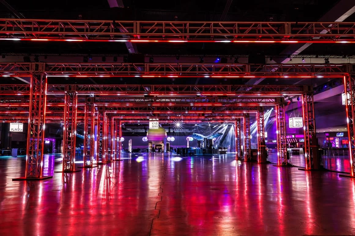 YouTube LA brand experience — detail of the event decor