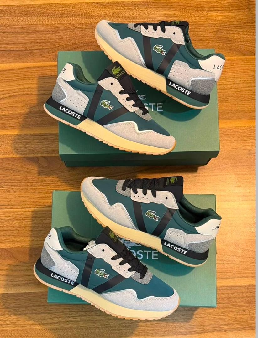 Paire de Baskets Lacoste Sport Retro – Vert Sapin & Gris