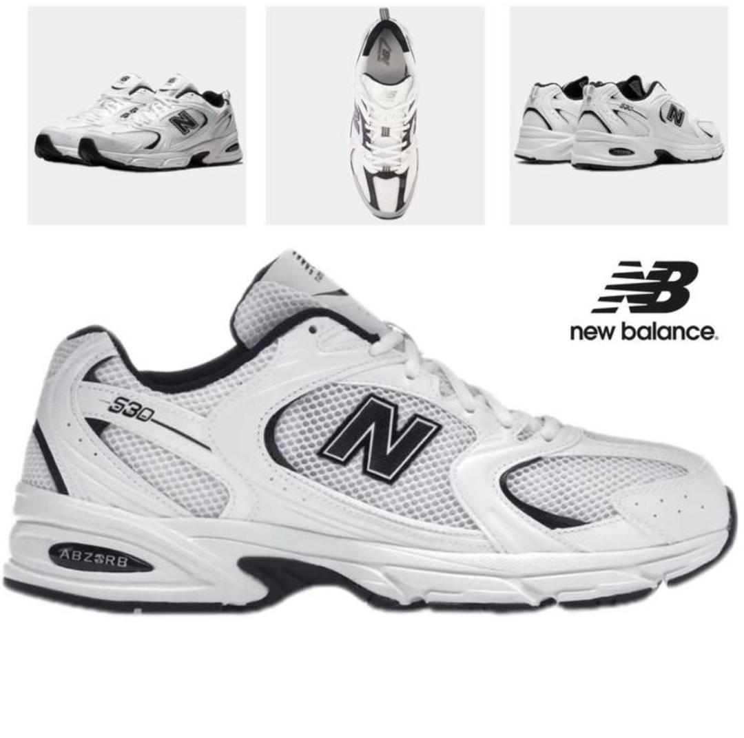 Paire de Baskets New Balance 530 – White – Black (Blanc – Noir)