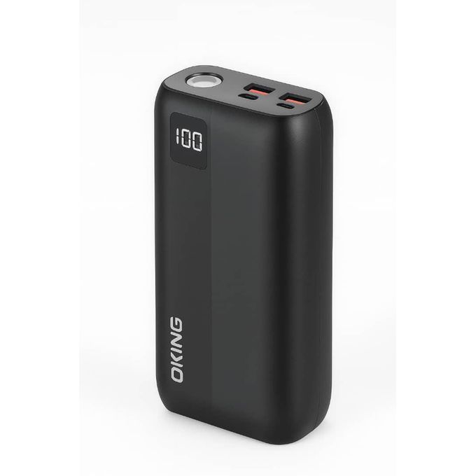 Power Bank OKING OPB-102 Slim and Portable – 10000 mAh avec Double Sortie USB Fast Output