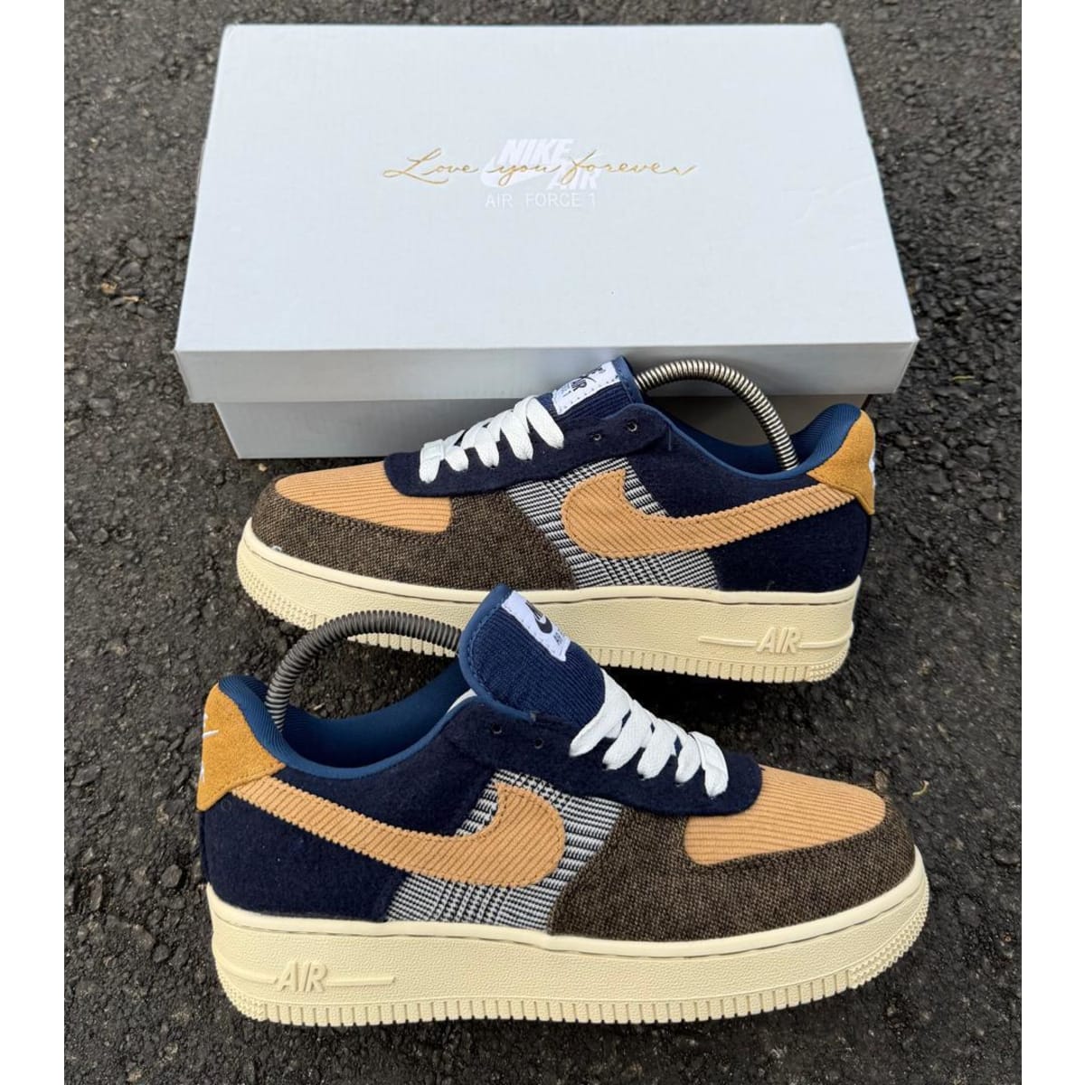 Baskets Nike Air Force 1 Low Premium – Patchwork Corduroy & Tweed - vue 2