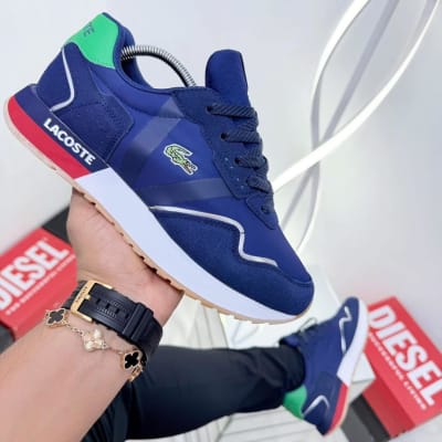 Paire de Baskets Lacoste Sport Retro - Bleu Marine