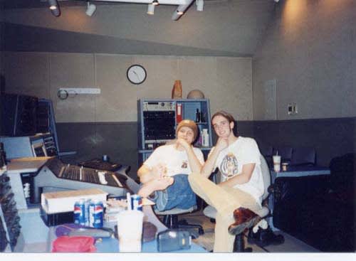 John and Aaron mixing