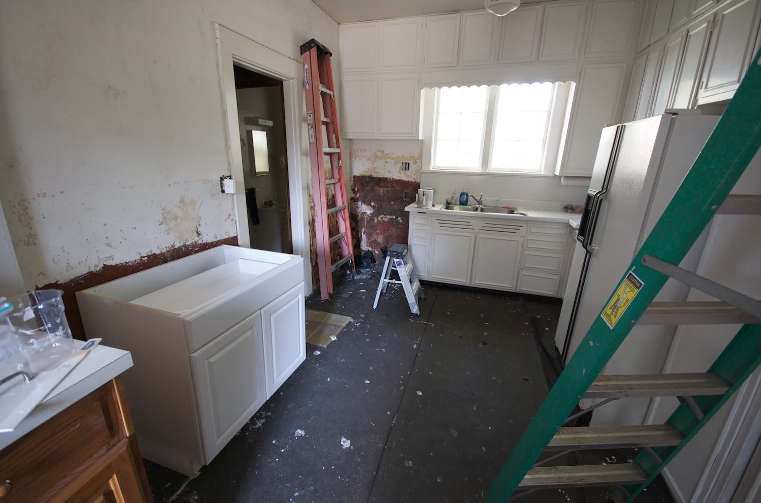 Kitchen cabinets after 3rd coat