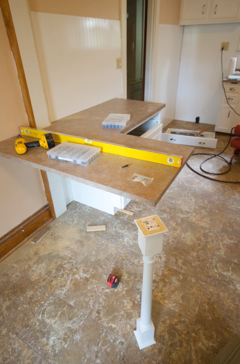 The new cabinet/counter