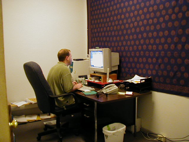 Chris at work