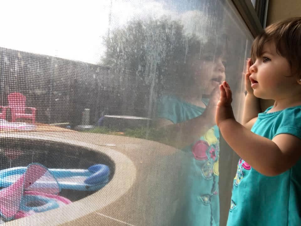 Liliana loves the pool!