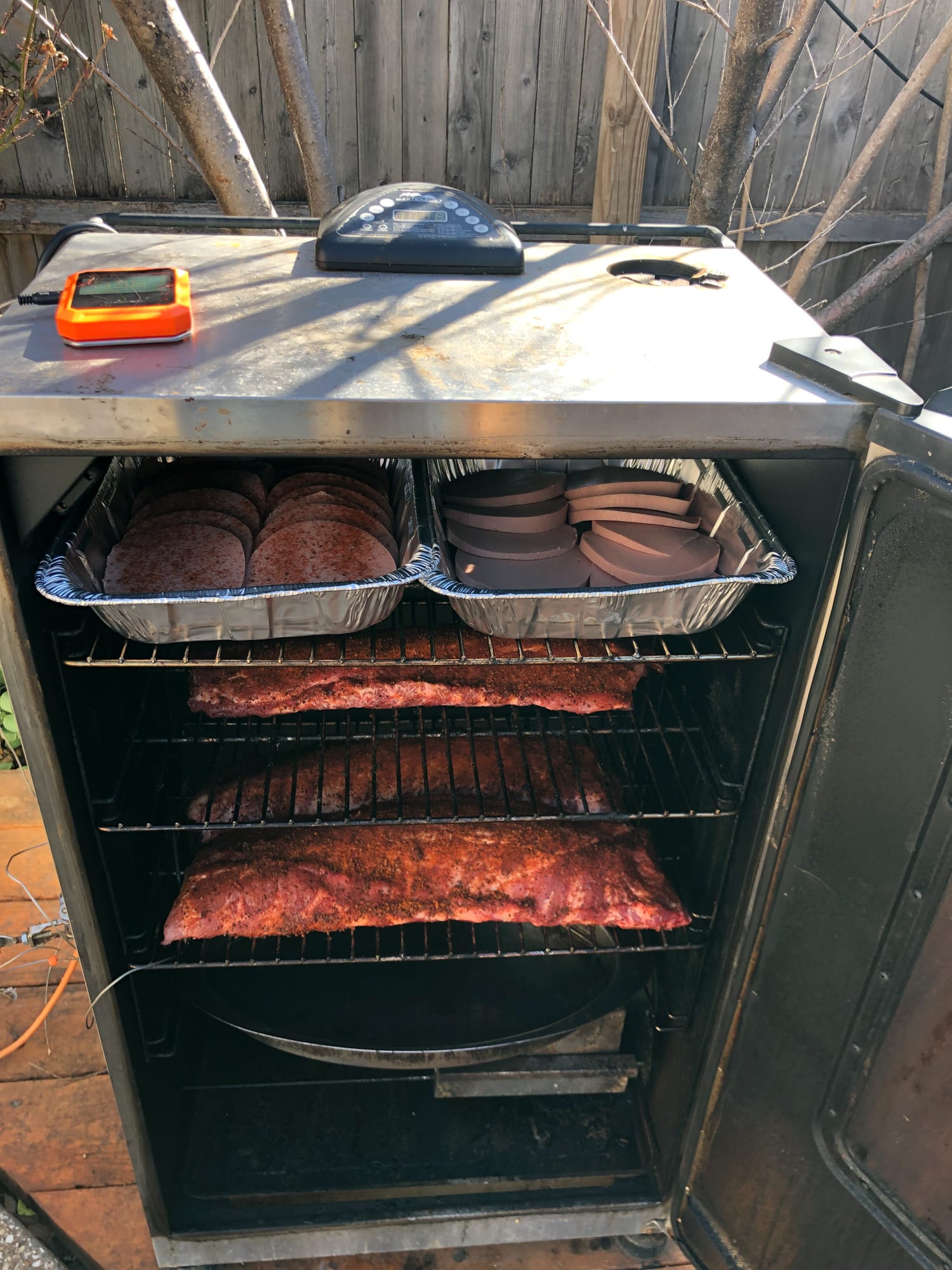 Smoking the meats