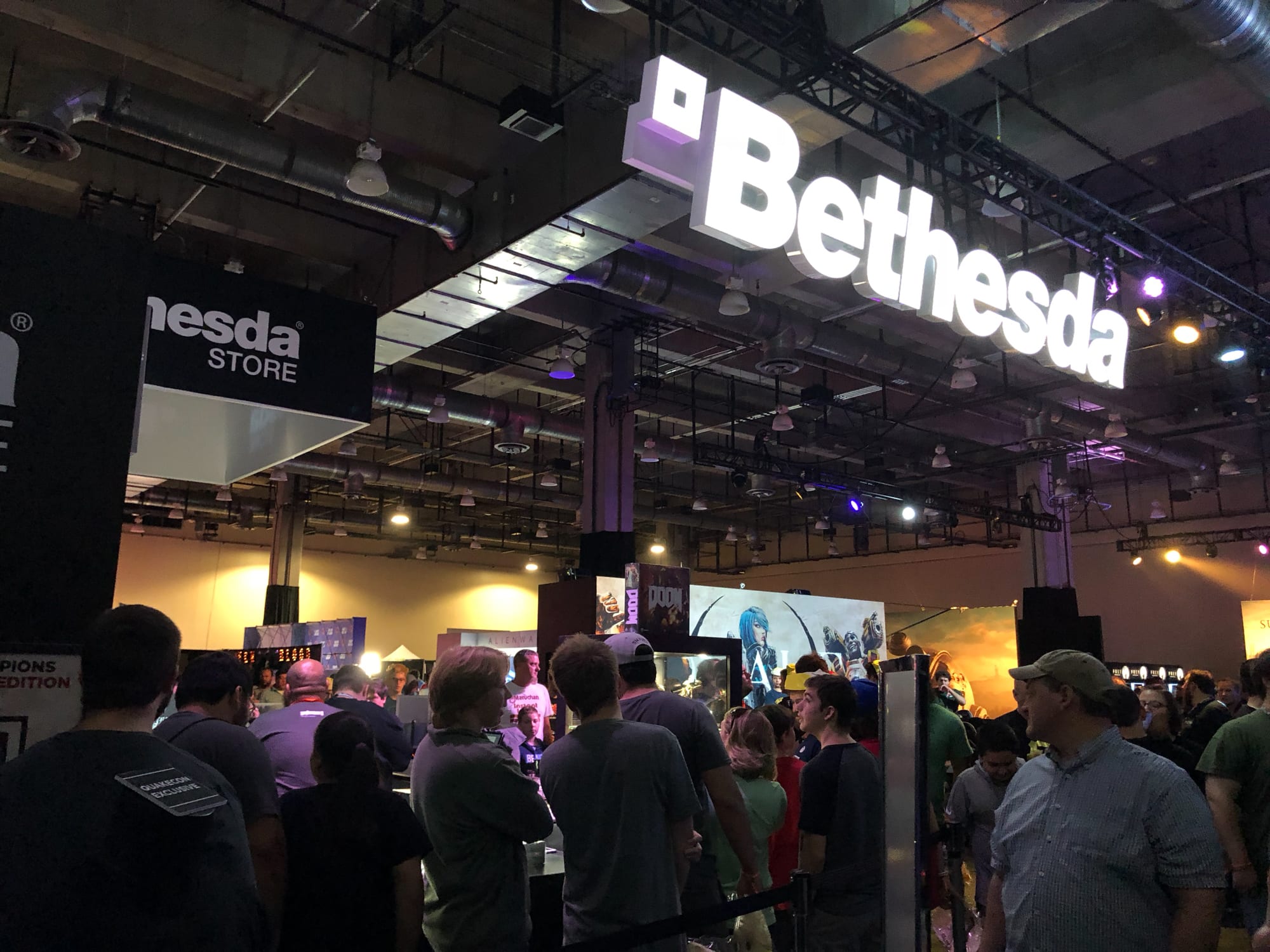 Bethesda booth at QuakeCon 2018