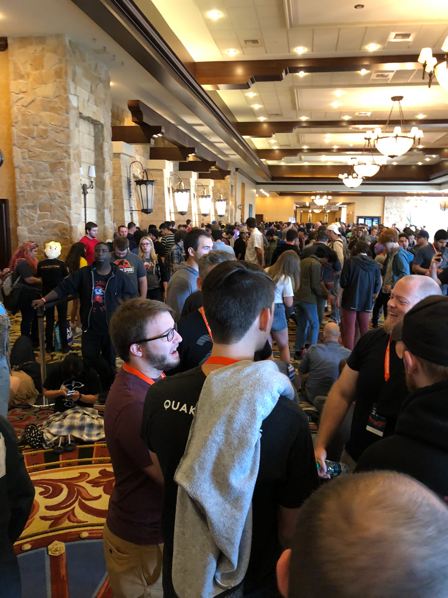 QuakeCon 2018 just before the Fallout 76 panel