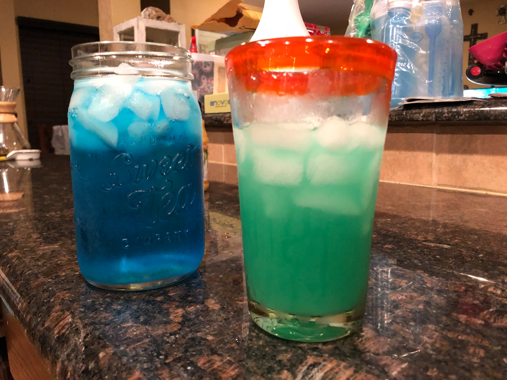 Two beautiful rum-based drinks