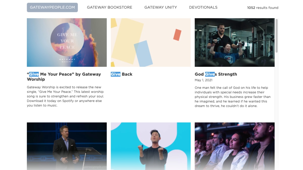 Federated Search - Gateway Church