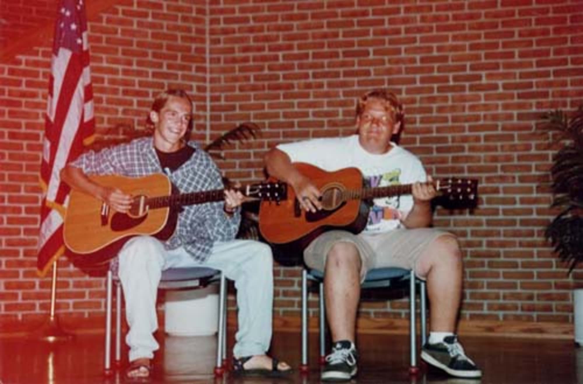 John and Evan at band camp