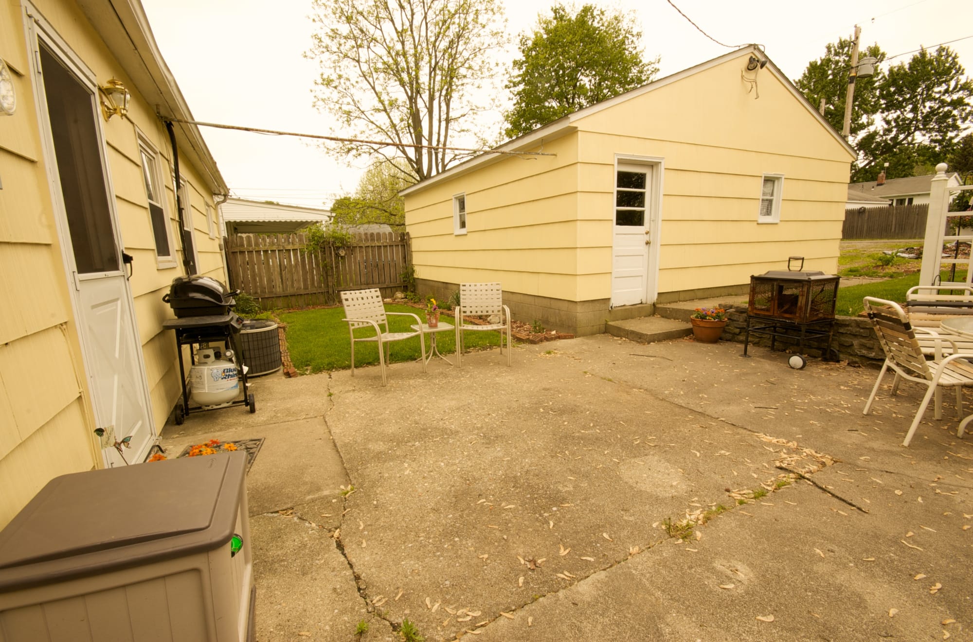 Our House: Patio and Garage