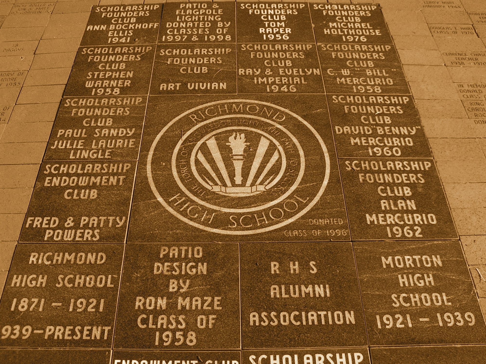 Richmond High School sitting area