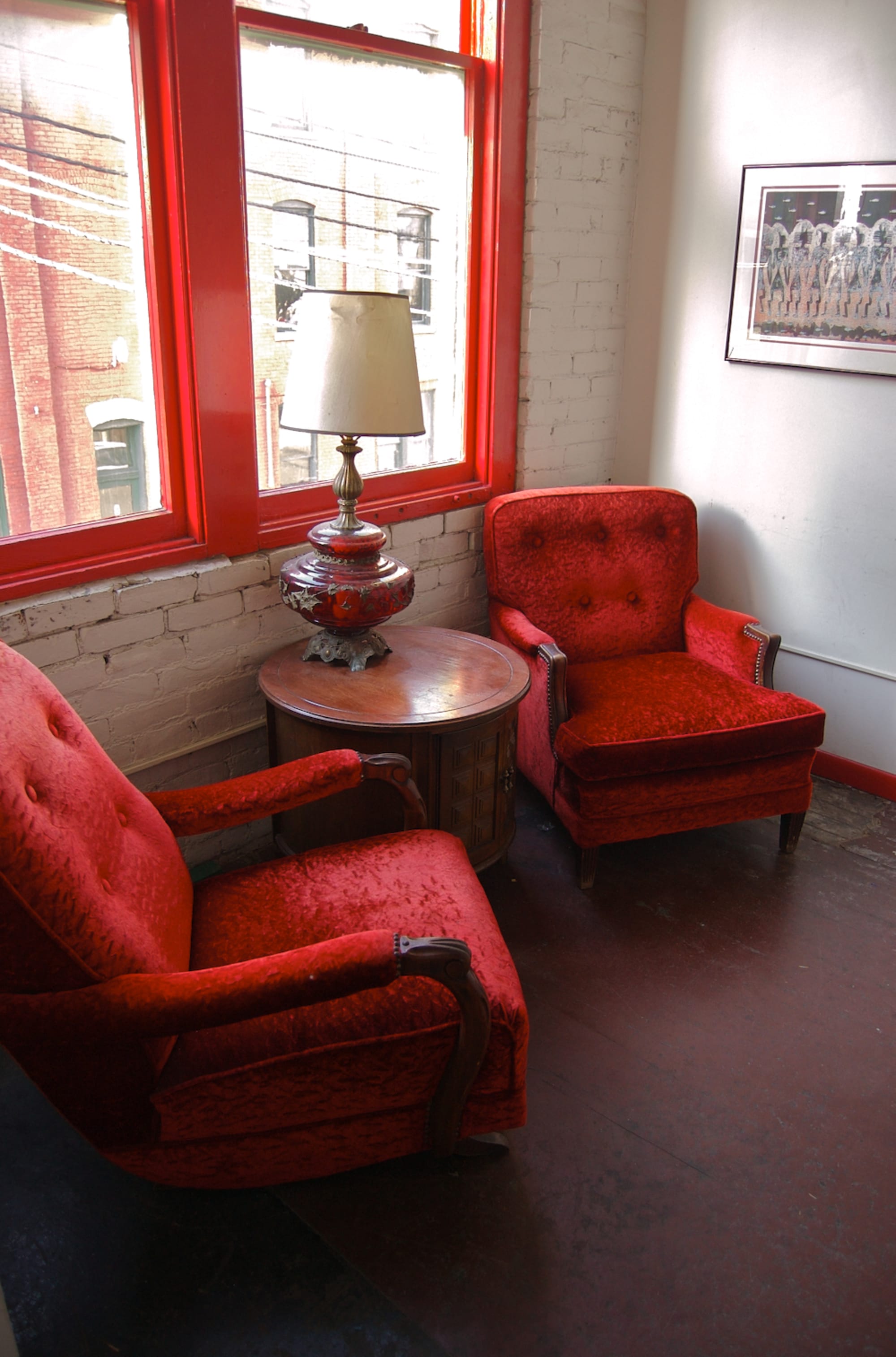 Red room at Charlie's