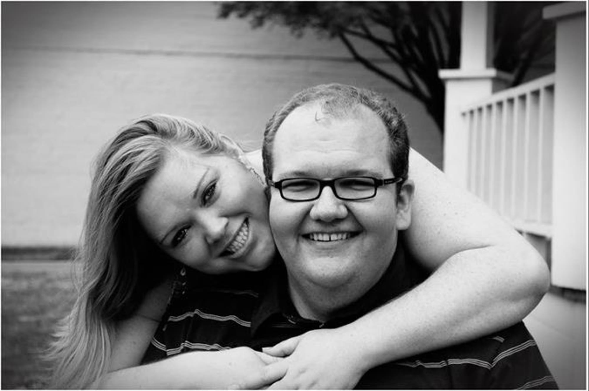 Crys and I the day we were engaged