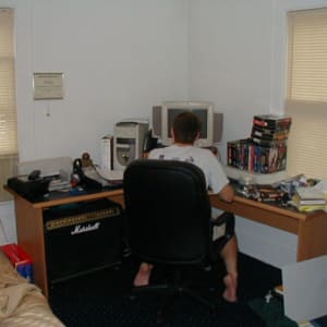 Jamie at desk