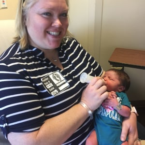 Waiting to leave the hospital