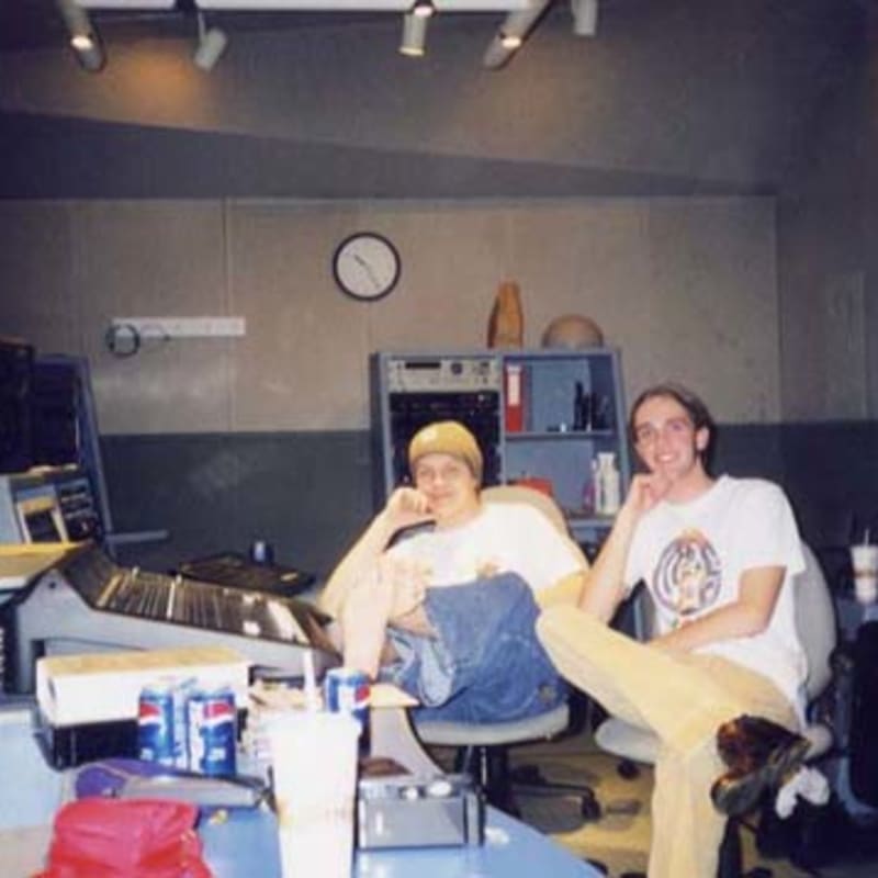 John and Aaron mixing