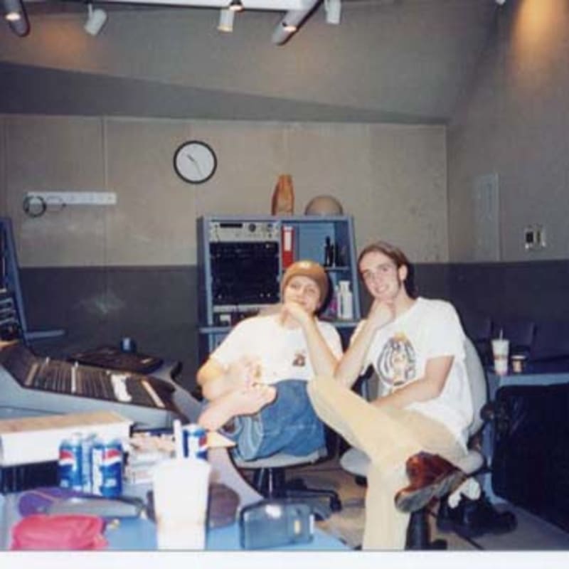 John and Aaron mixing