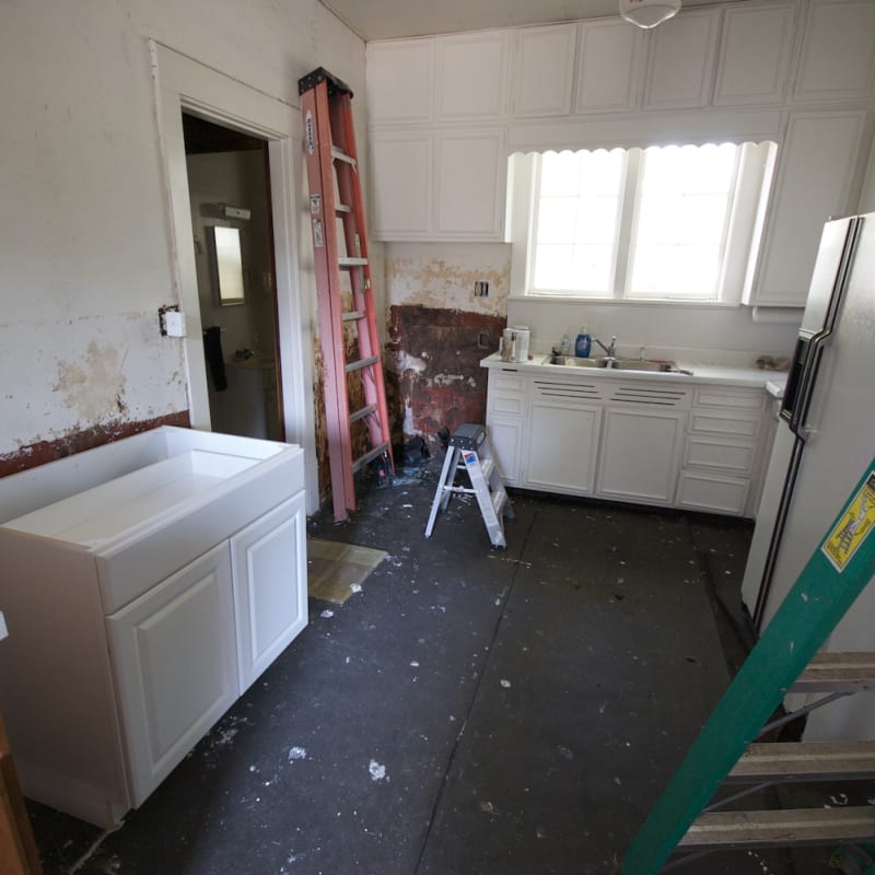Kitchen cabinets after 3rd coat